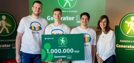 generator edu - konkurs za finansijsko opismenjavanje dece i mladih - inspira grupa - otp banka